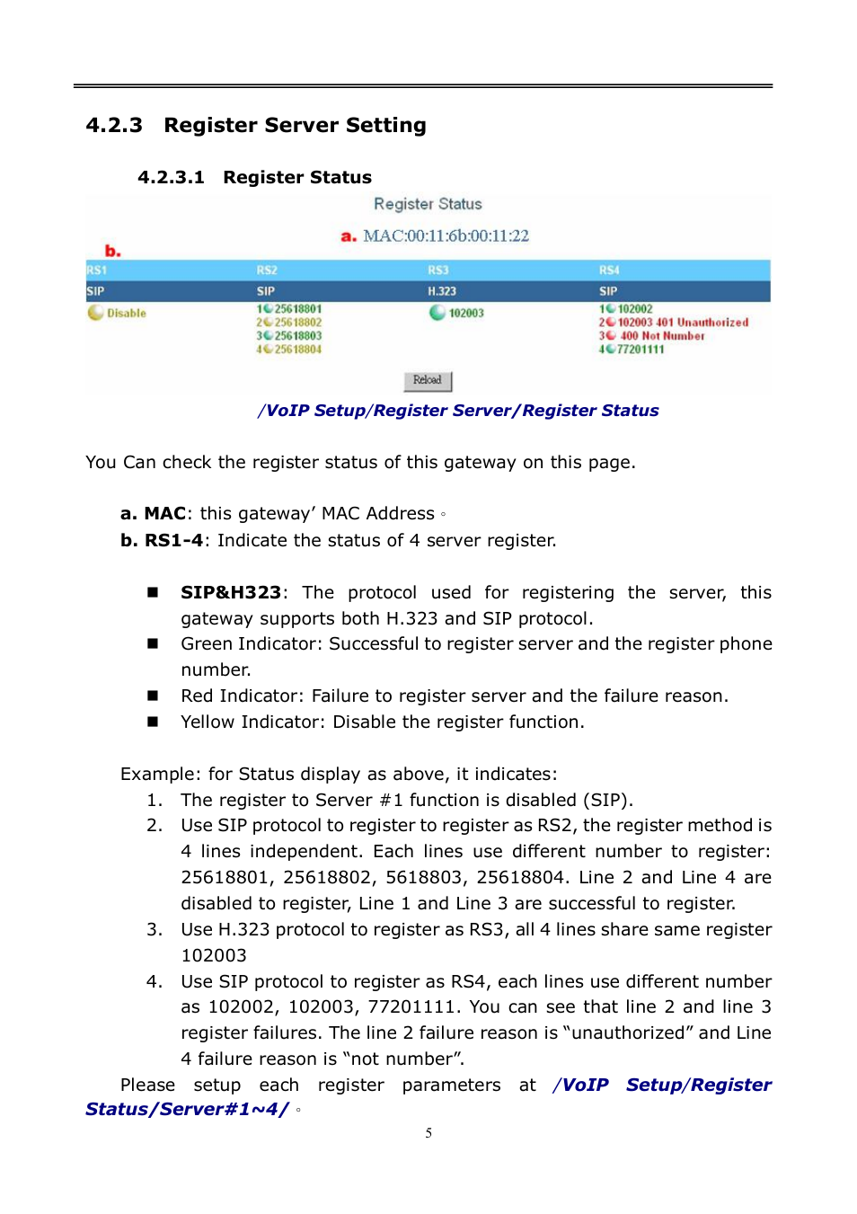 LevelOne VOI-8001 User Manual | Page 54 / 117