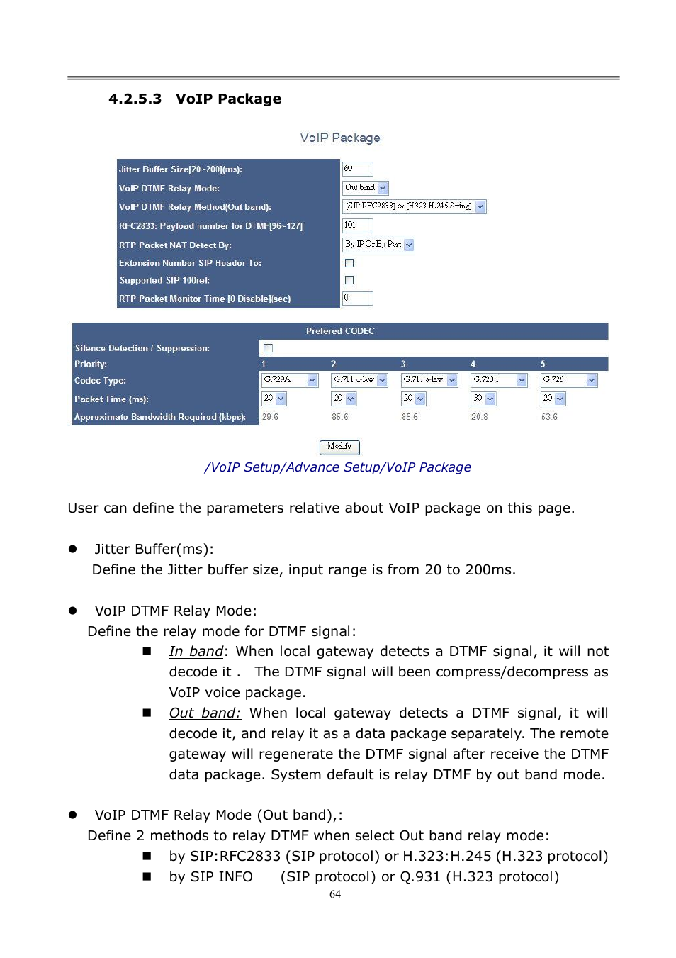 LevelOne VOI-8001 User Manual | Page 64 / 117