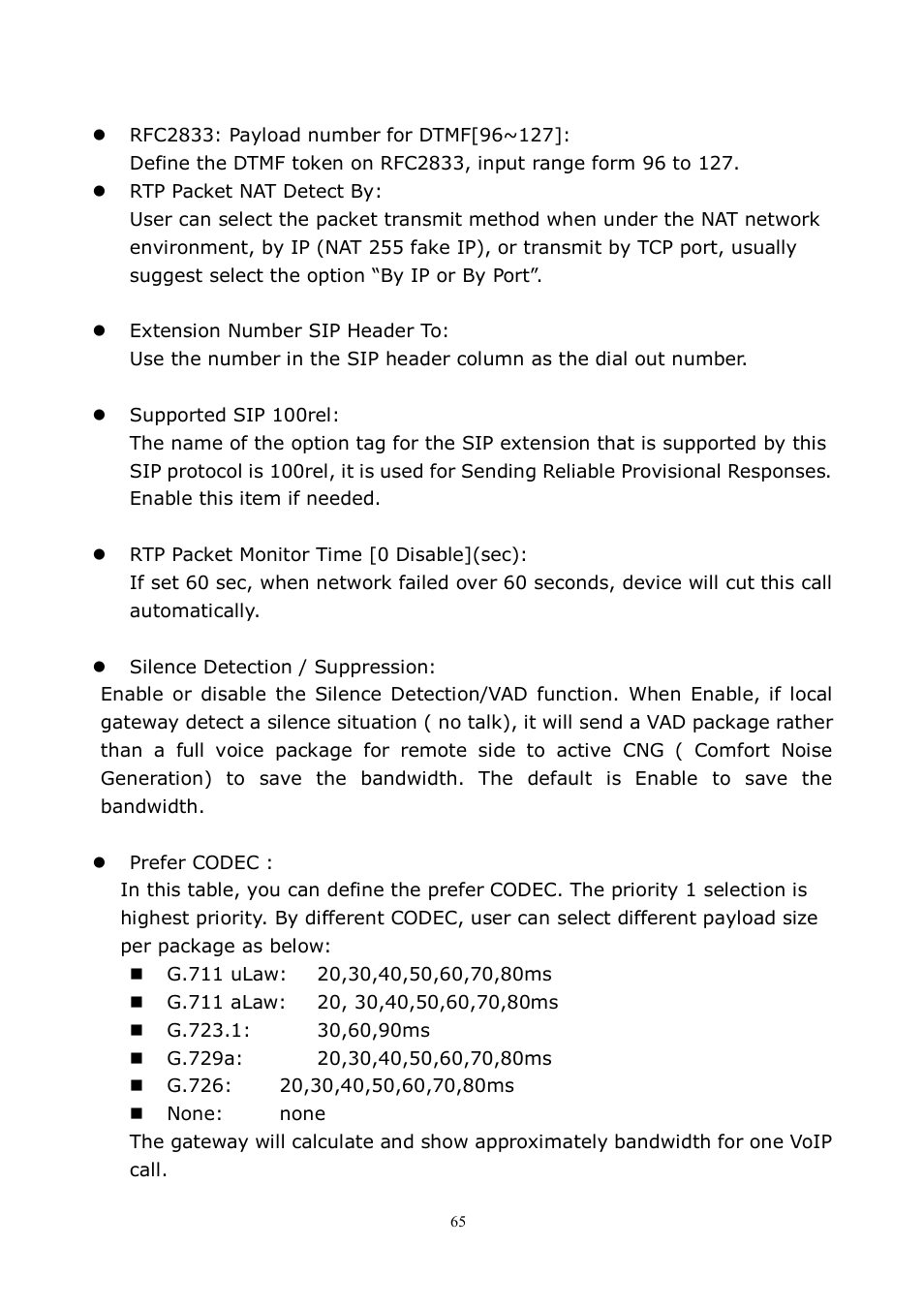 LevelOne VOI-8001 User Manual | Page 65 / 117