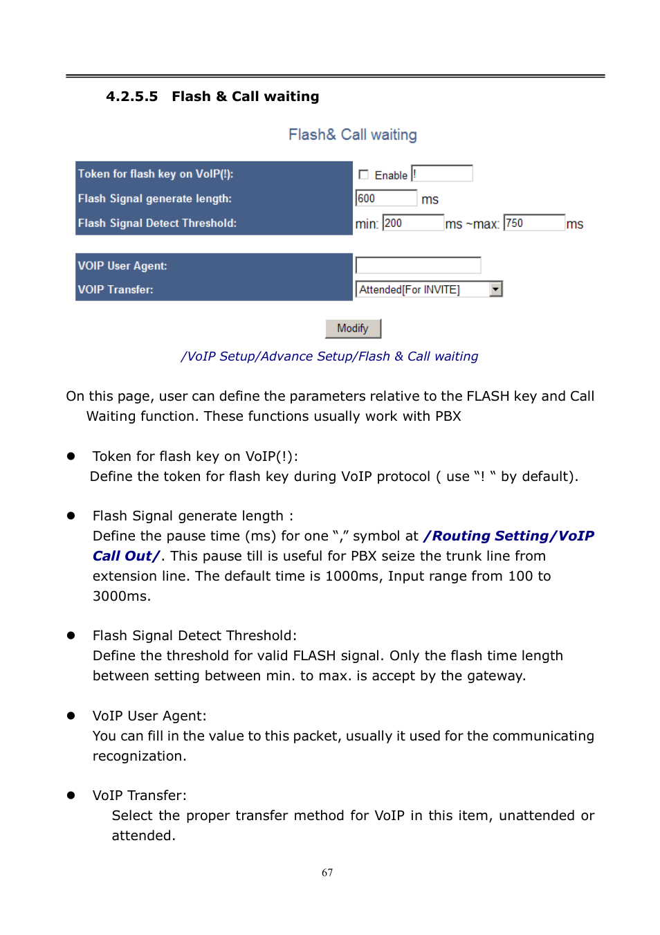 LevelOne VOI-8001 User Manual | Page 67 / 117