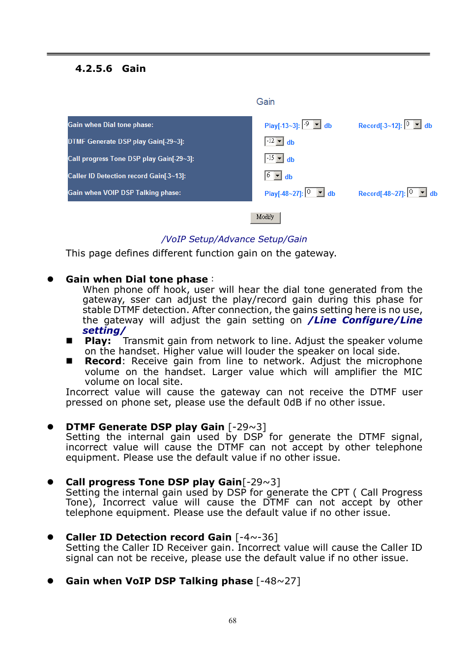 LevelOne VOI-8001 User Manual | Page 68 / 117