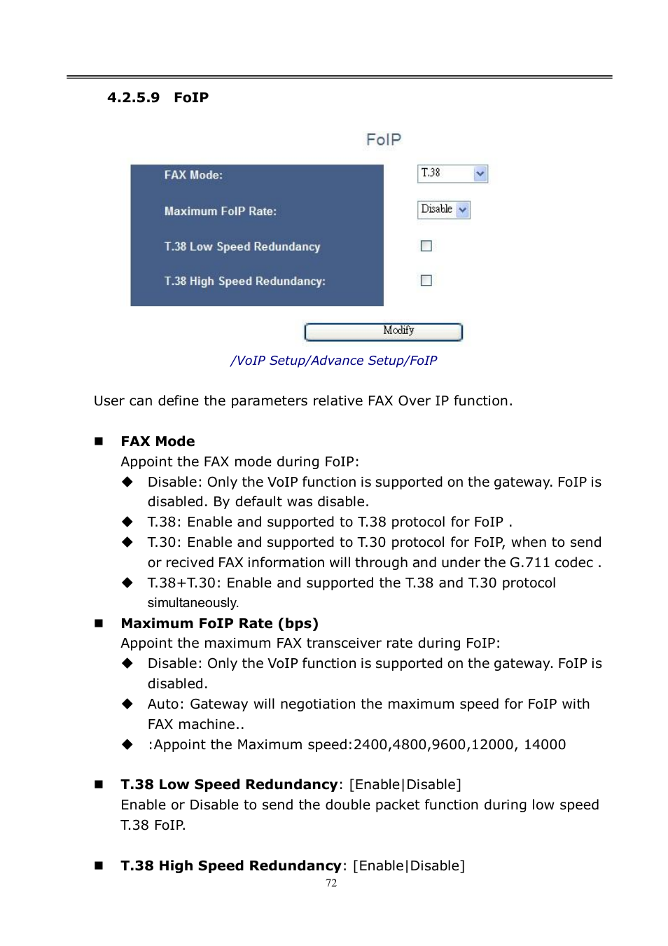 LevelOne VOI-8001 User Manual | Page 72 / 117