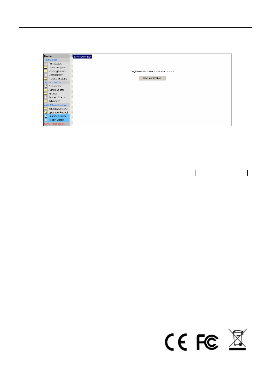 10 save modification | LevelOne VOI-8001 User Manual | Page 111 / 111