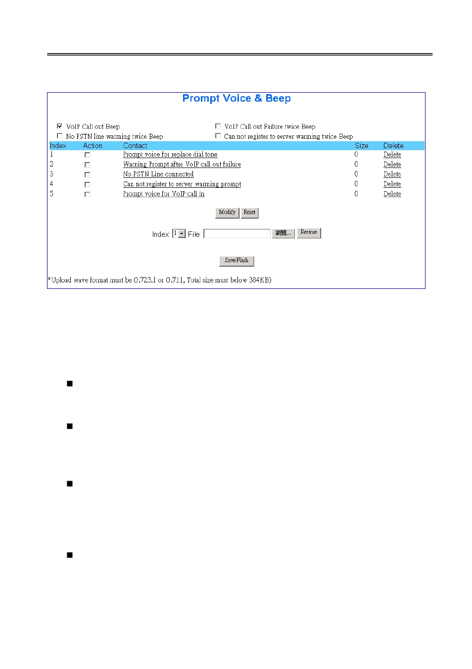 LevelOne VOI-8001 User Manual | Page 72 / 111