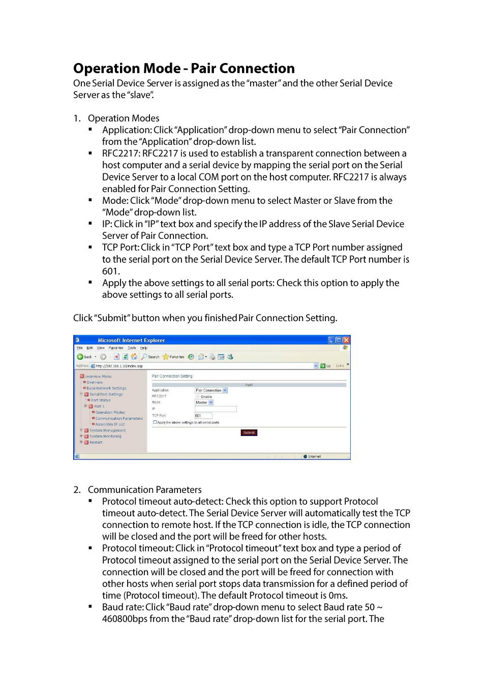 Operation mode - pair connection | LevelOne IED-1020 User Manual | Page 16 / 72