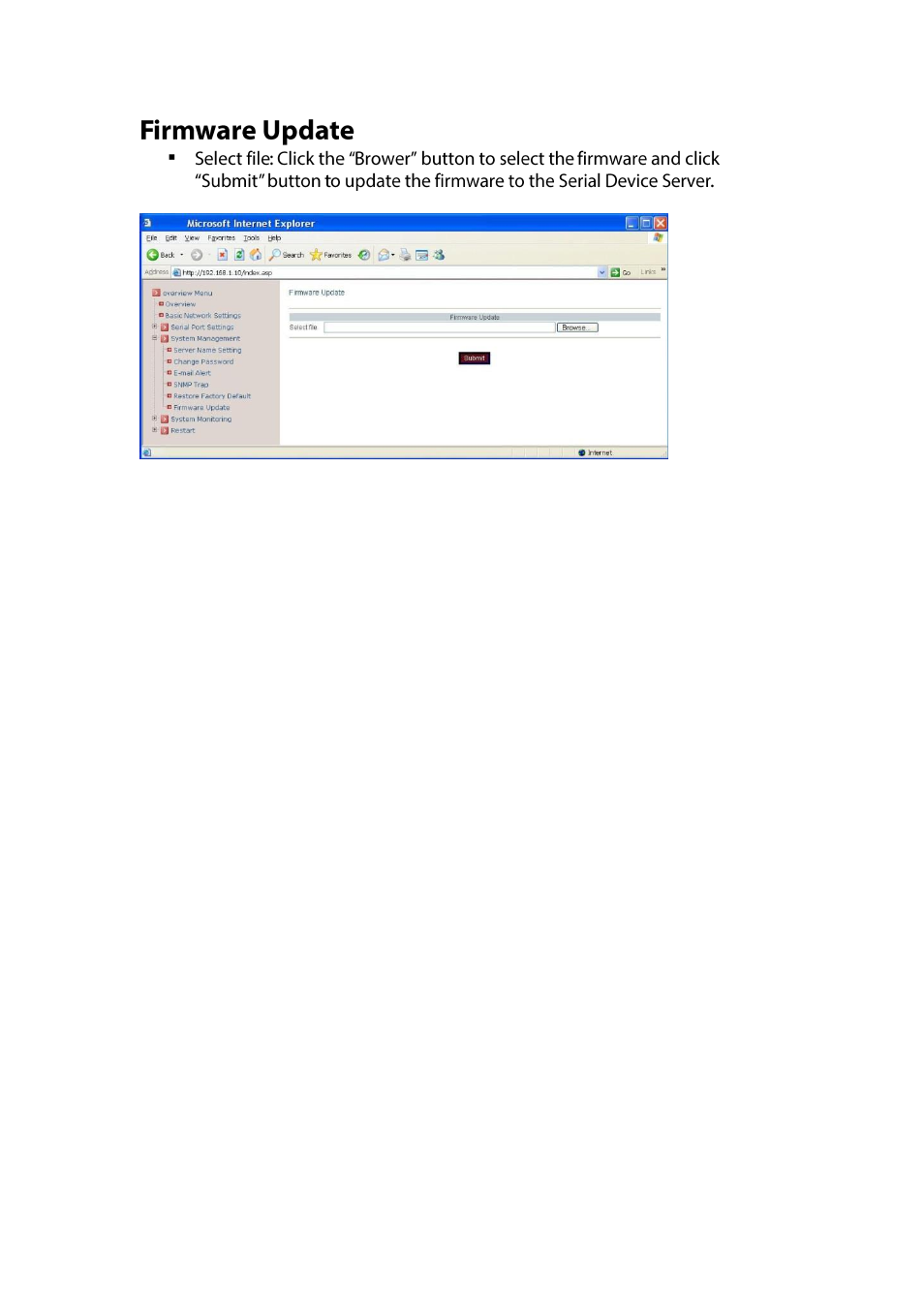 Firmware update | LevelOne IED-1020 User Manual | Page 28 / 72