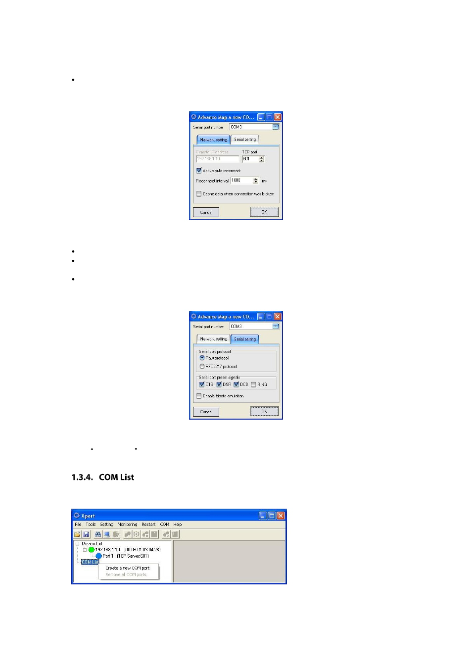 Com list | LevelOne IED-1020 User Manual | Page 47 / 72