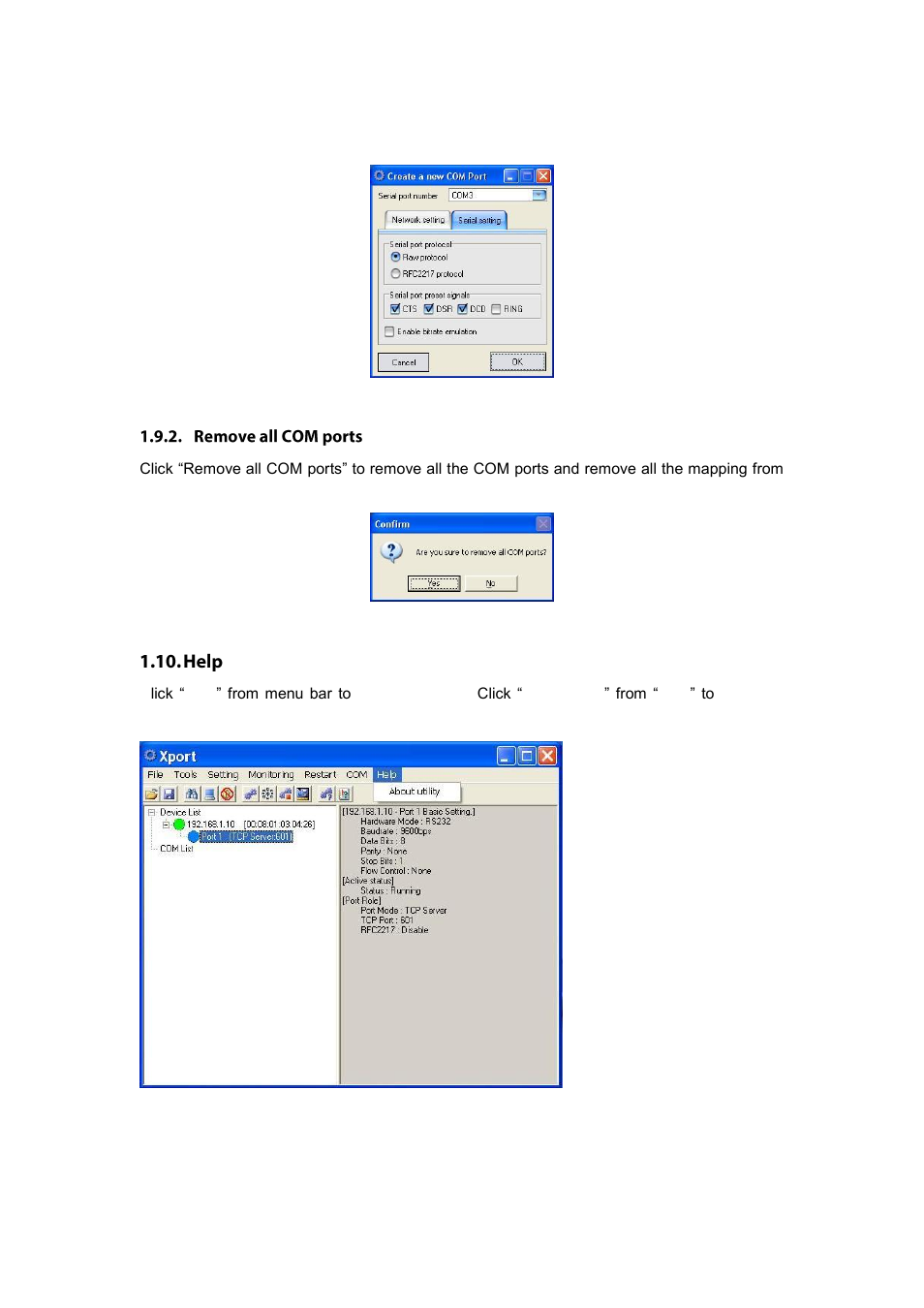 Remove all com ports | LevelOne IED-1020 User Manual | Page 69 / 72