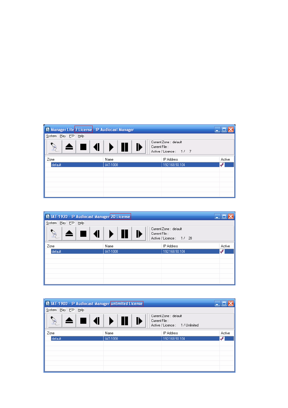 Ip audiocast manager | LevelOne IAT-1000 User Manual | Page 10 / 21