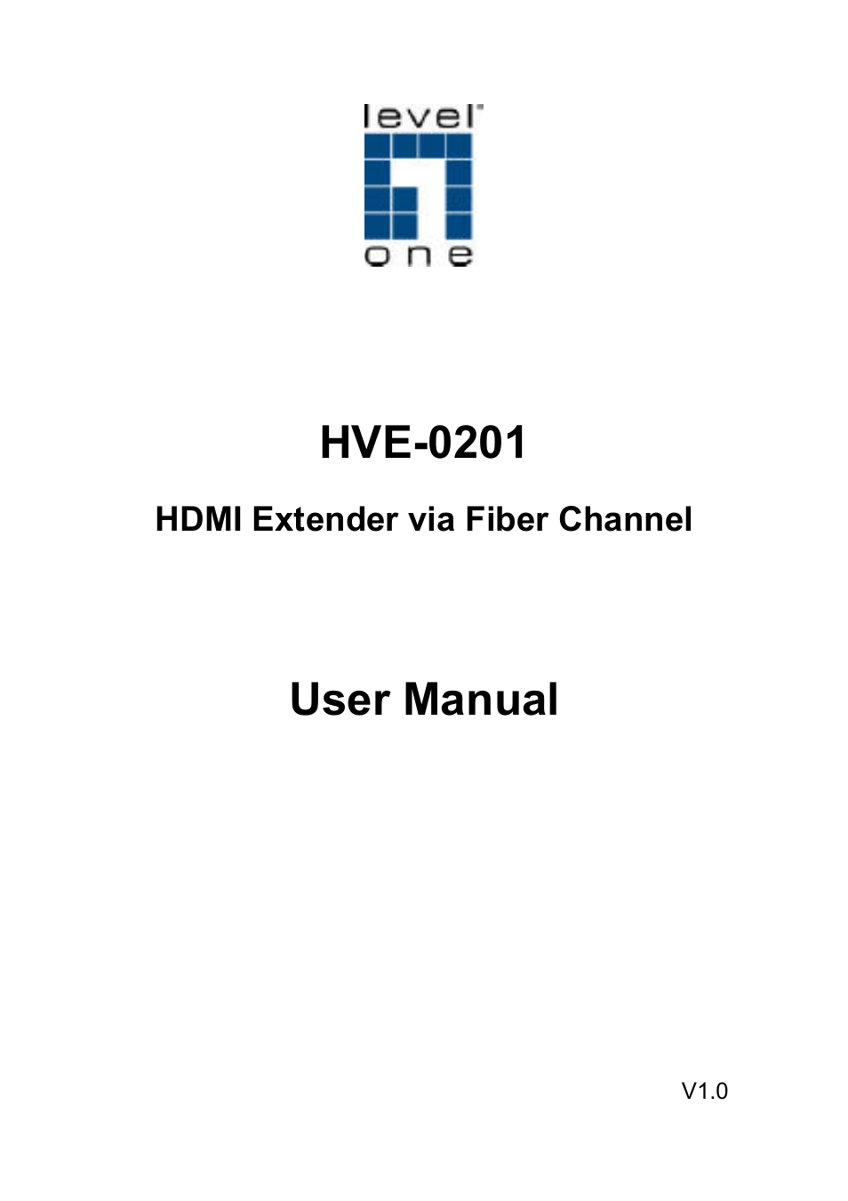 LevelOne HVE-0201 User Manual | 7 pages