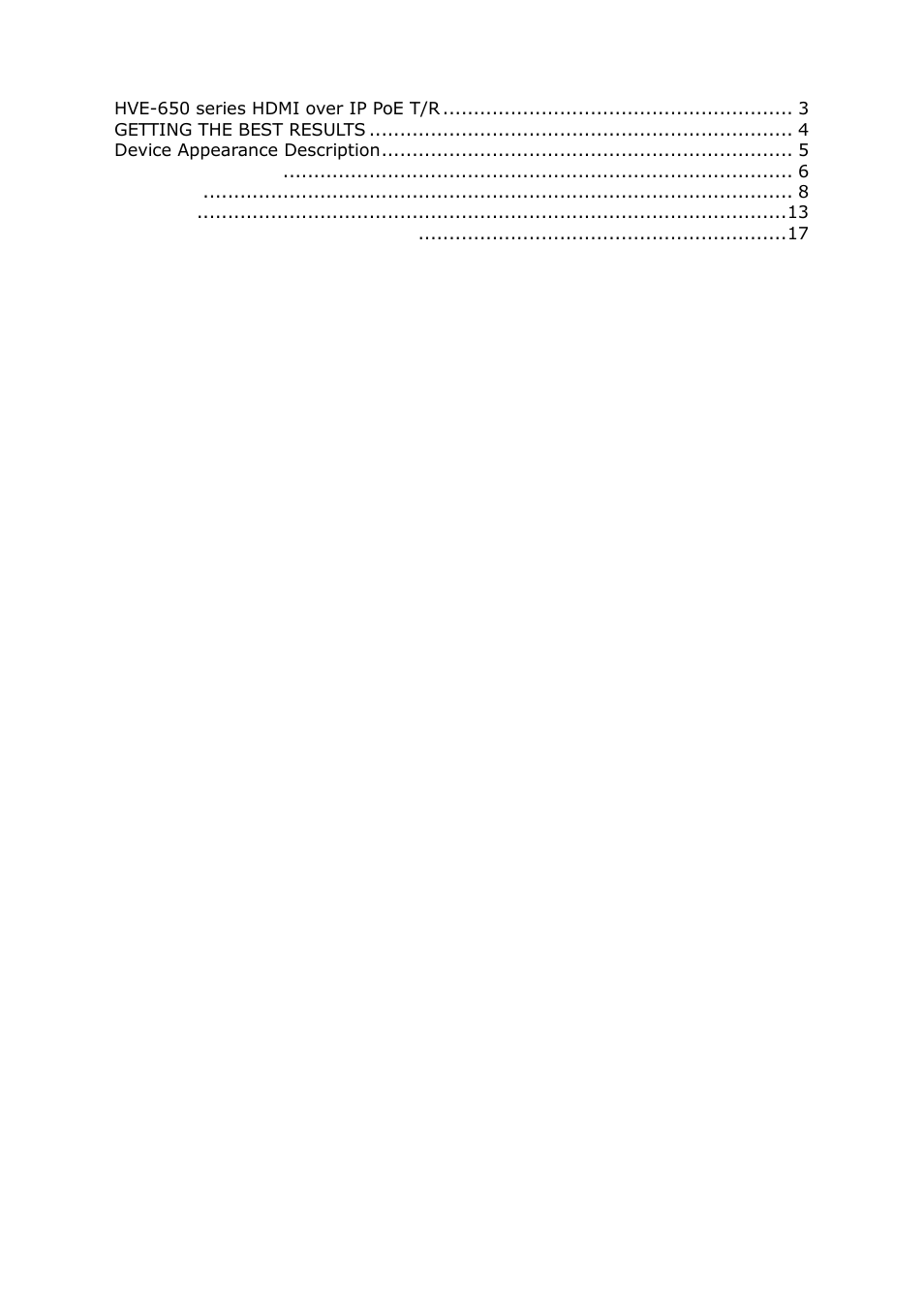 LevelOne HVE-6501T User Manual | Page 2 / 19