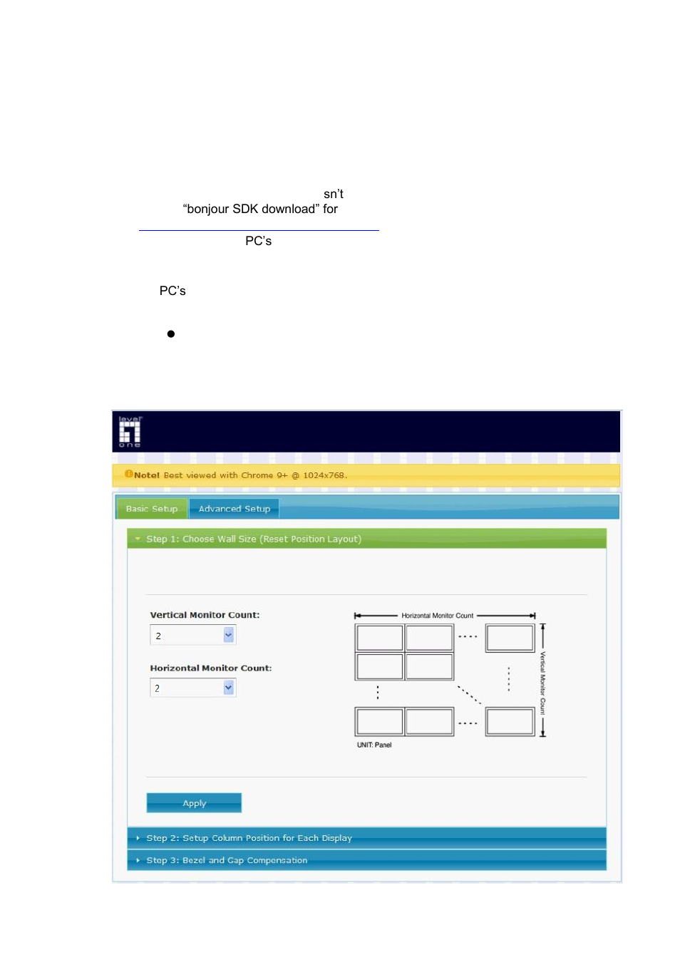 Installation procedure (3x3) using web ui | LevelOne HVE-6601T User Manual | Page 16 / 30