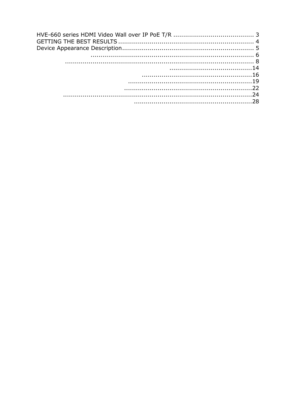 LevelOne HVE-6601T User Manual | Page 2 / 30