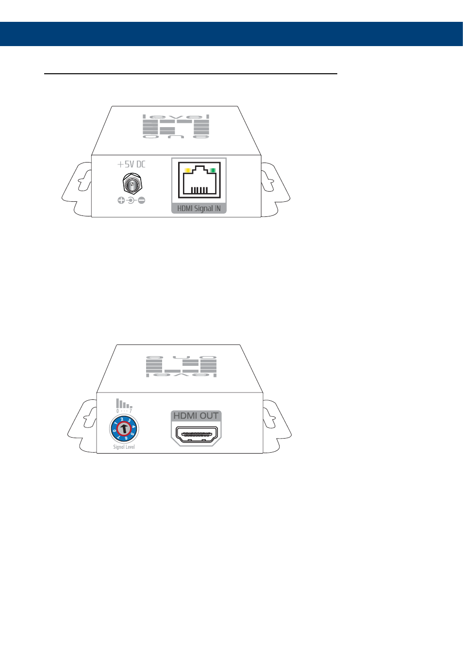 Panel description | LevelOne HVE-9900 User Manual | Page 5 / 28