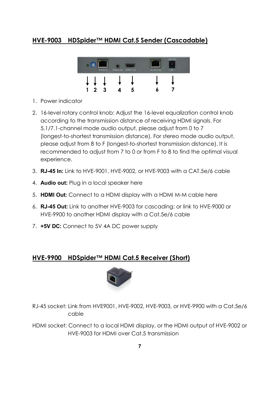 LevelOne HVE-9001 User Manual | Page 8 / 16