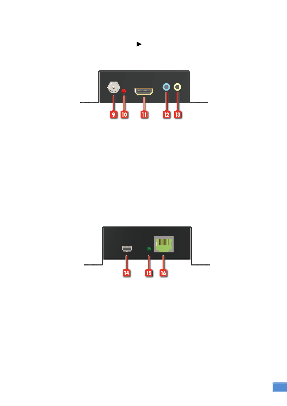 Receiving unit ► hve-9005r, Receiver ► hve-9005r | LevelOne HVE-9005 User Manual | Page 7 / 11