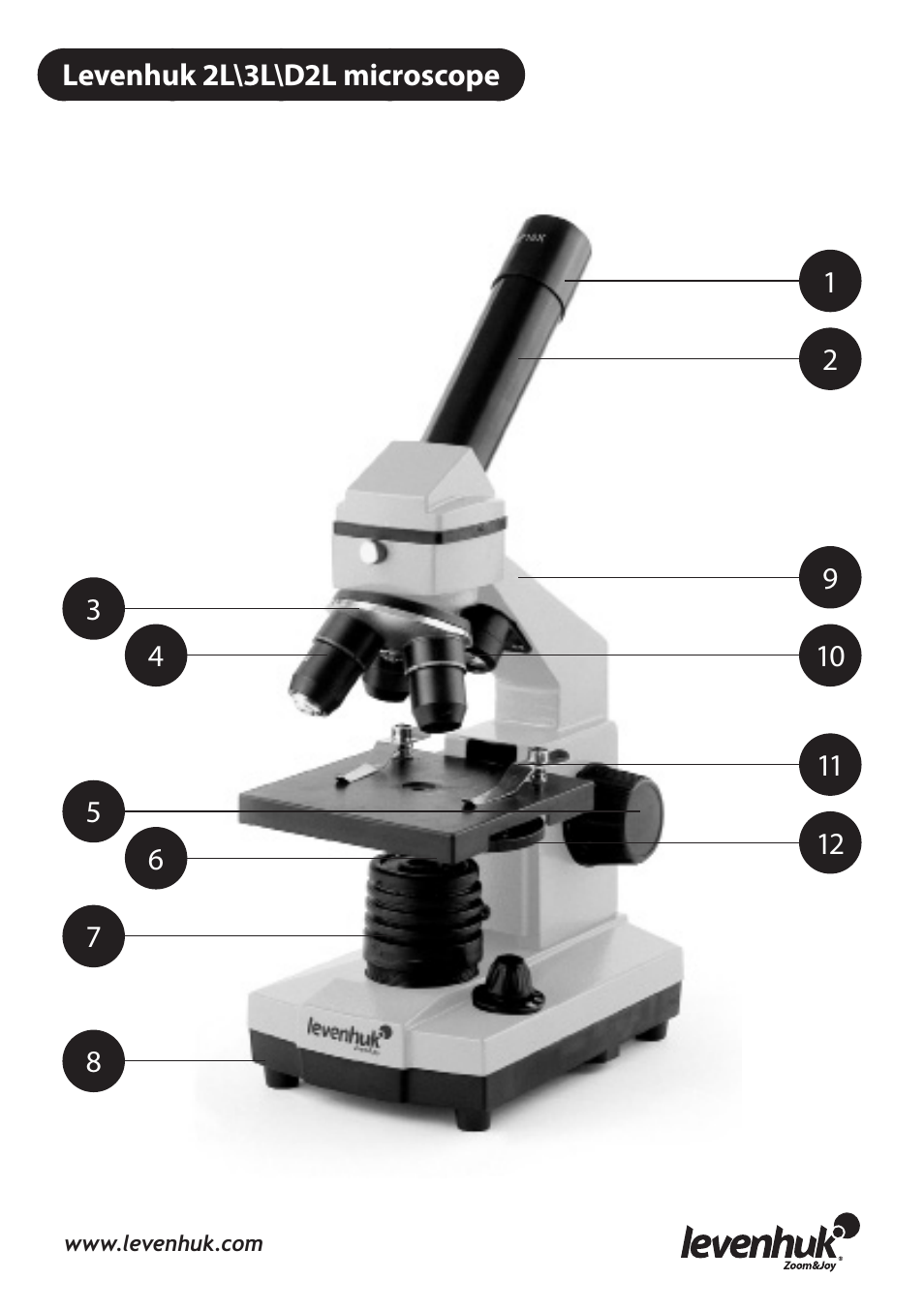 Levenhuk 3L NG Microscope User Manual | Page 2 / 41