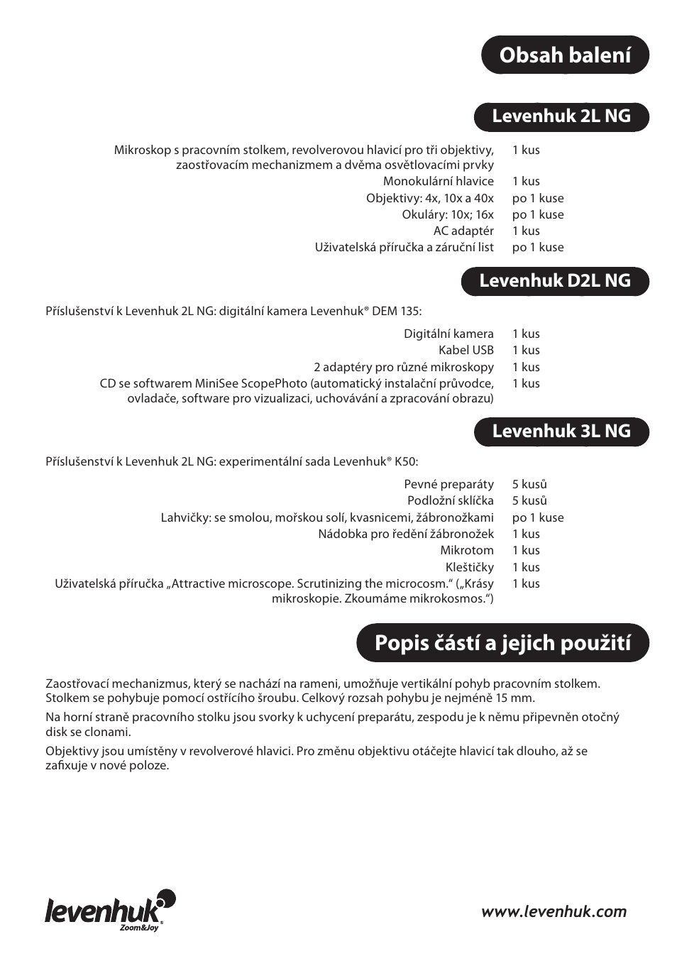 Levenhuk 3L NG Microscope User Manual | Page 37 / 41