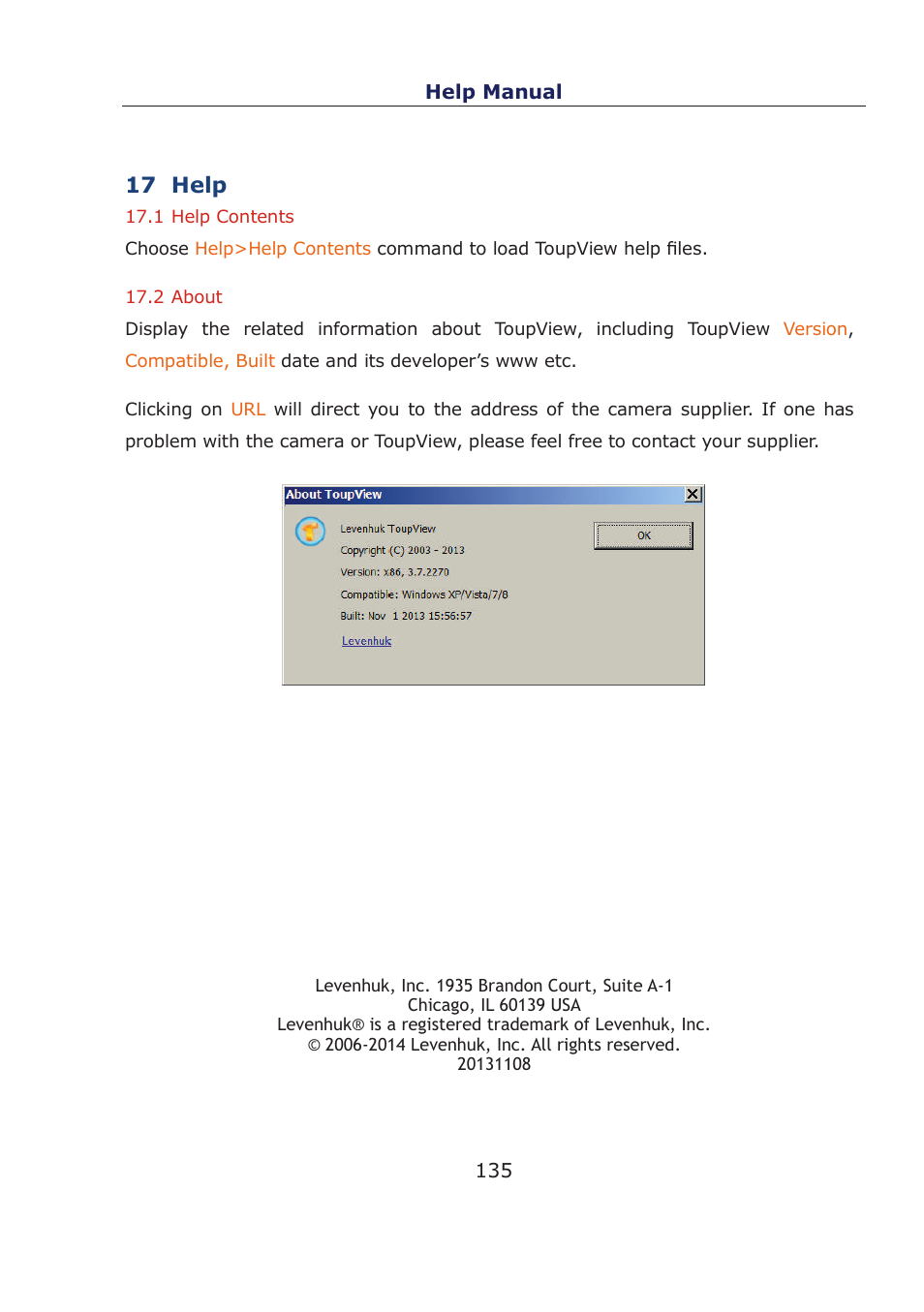 17 help | Levenhuk C800 NG Digital Camera, USB 2.0 User Manual | Page 143 / 143