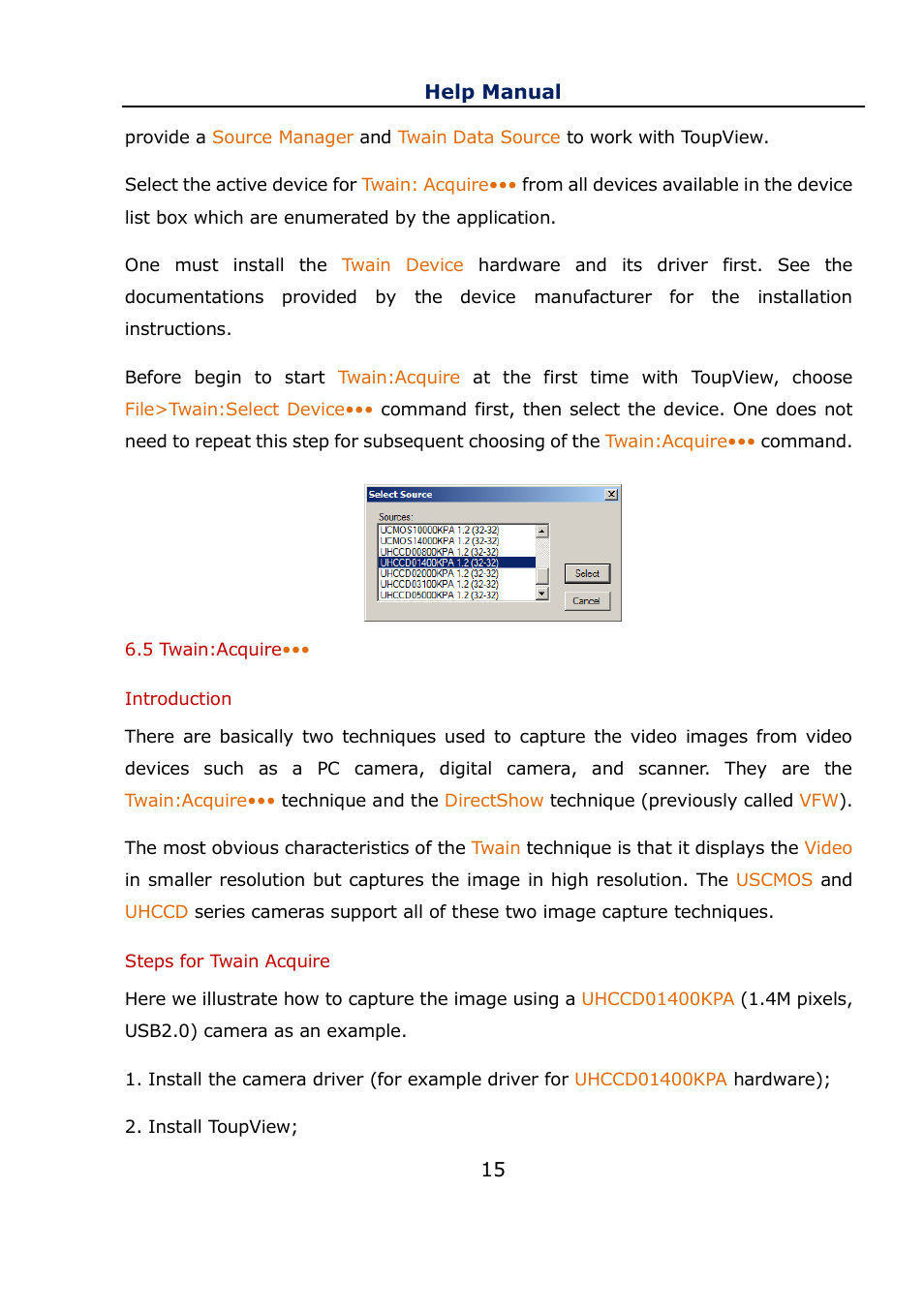 5 twain:acquire, Twain:acquire | Levenhuk C800 NG Digital Camera, USB 2.0 User Manual | Page 23 / 143