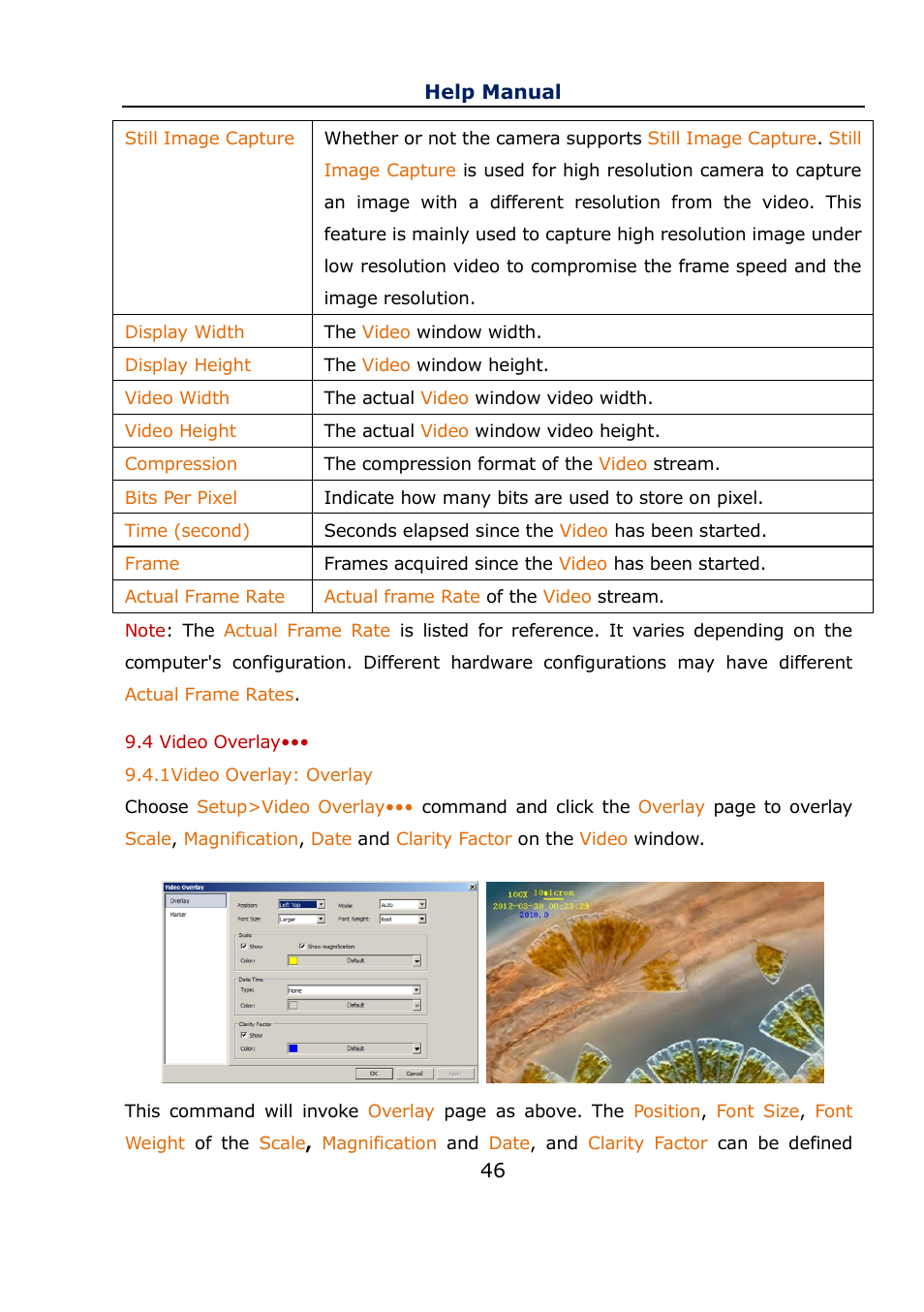 4 video overlay, 1 video overlay: overlay, Video overlay | Video overlay: overlay | Levenhuk C800 NG Digital Camera, USB 2.0 User Manual | Page 54 / 143