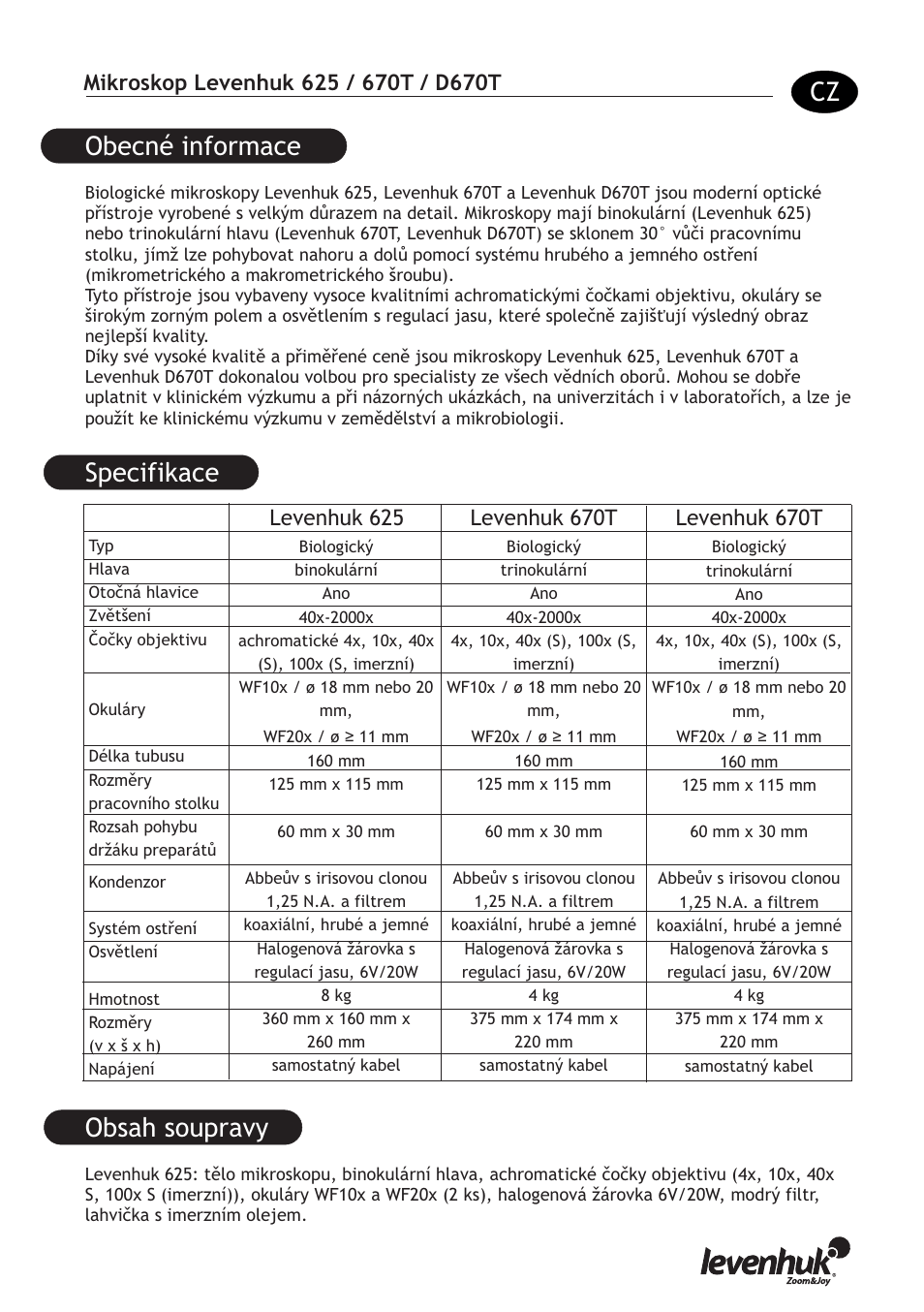 Levenhuk D670T Digital Trinocular Microscope User Manual | Page 7 / 28