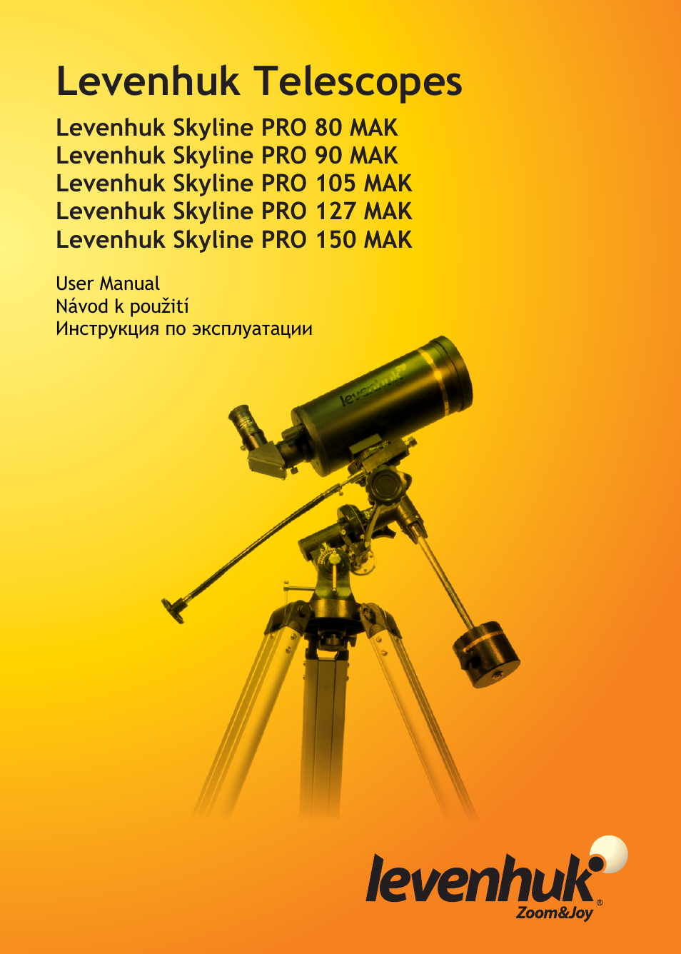 Levenhuk Skyline PRO 127 MAK Telescope User Manual | 40 pages