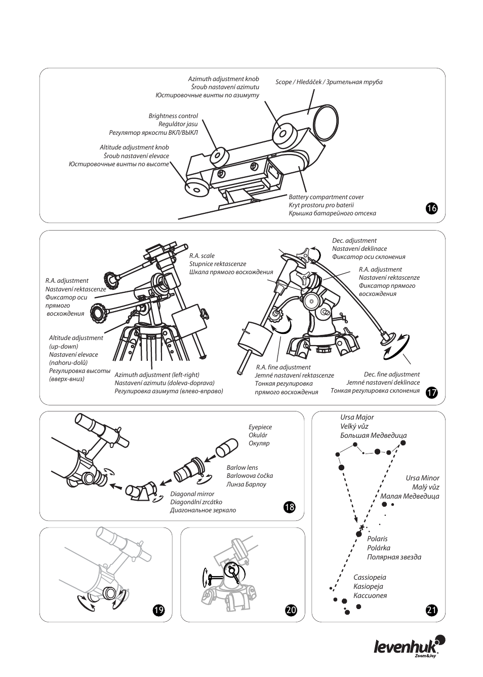 Levenhuk Skyline PRO 127 MAK Telescope User Manual | Page 9 / 40