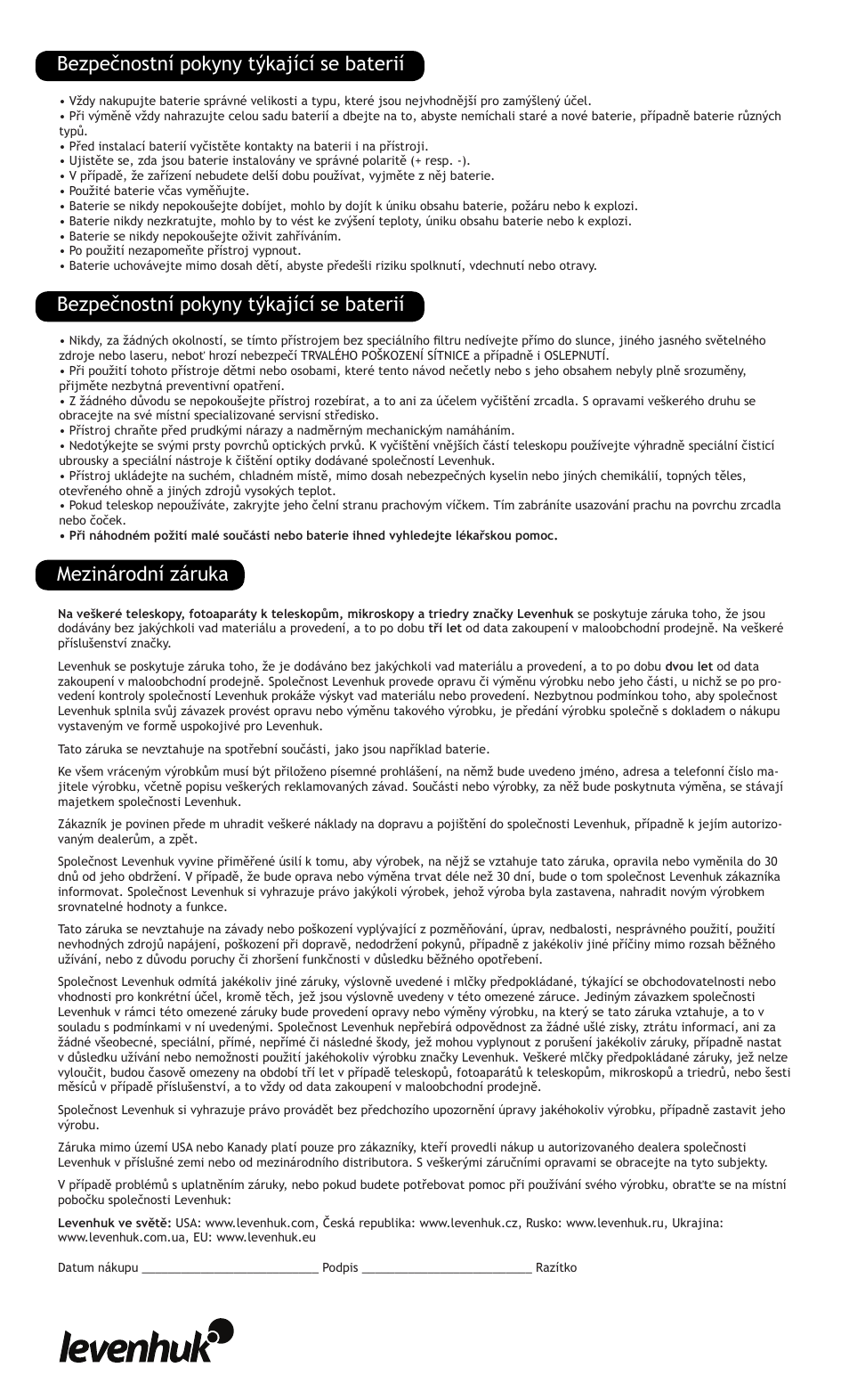 Levenhuk Ra 250N Dob Telescope User Manual | Page 6 / 16