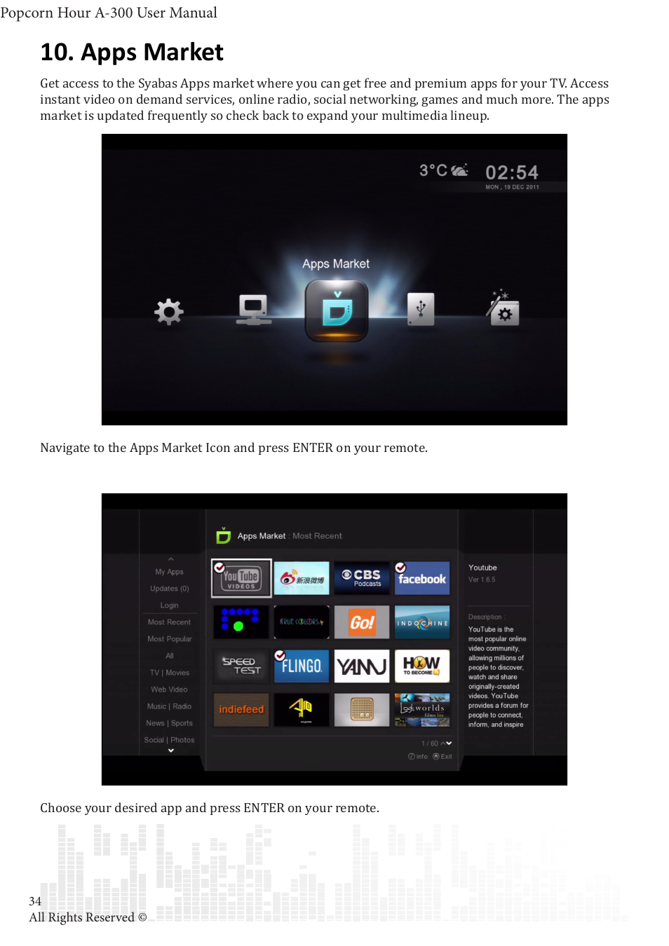Apps market | POPCORN HOUR A-300 User Manual | Page 35 / 80
