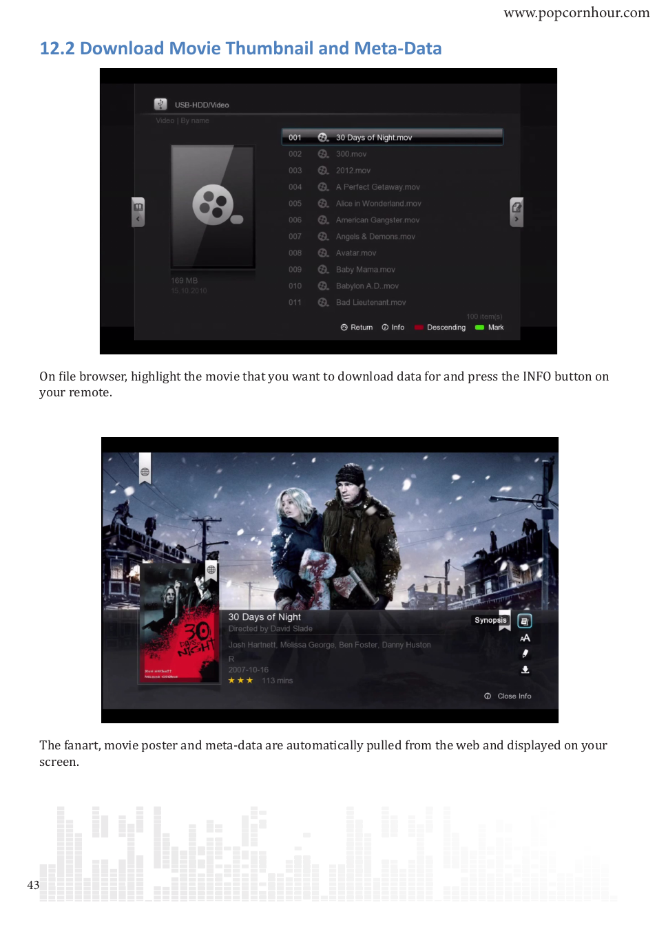 2 download movie thumbnail and meta-data | POPCORN HOUR A-300 User Manual | Page 44 / 80