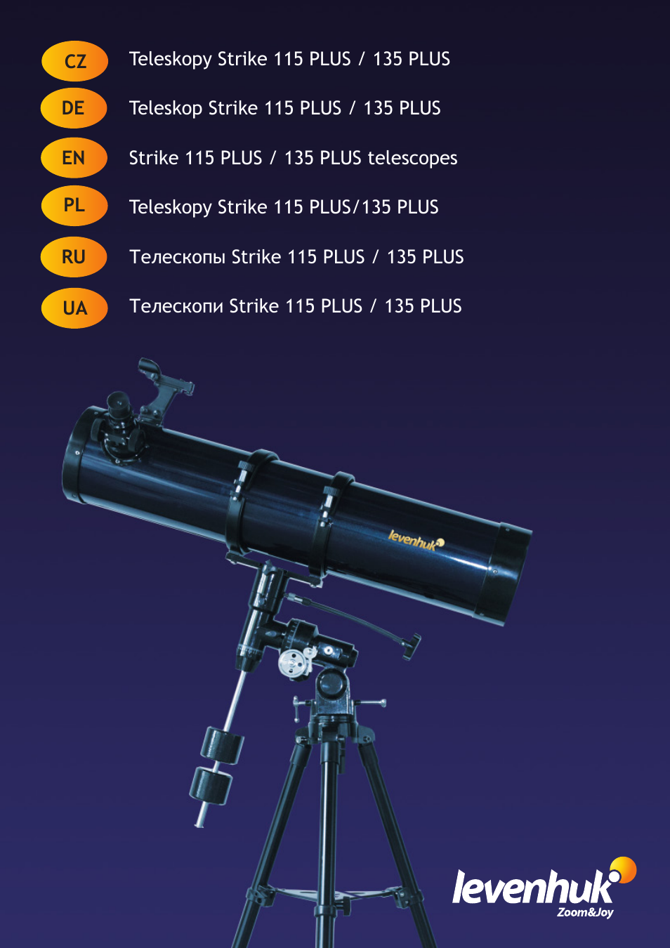 Levenhuk Strike 135 PLUS Telescope User Manual | 28 pages