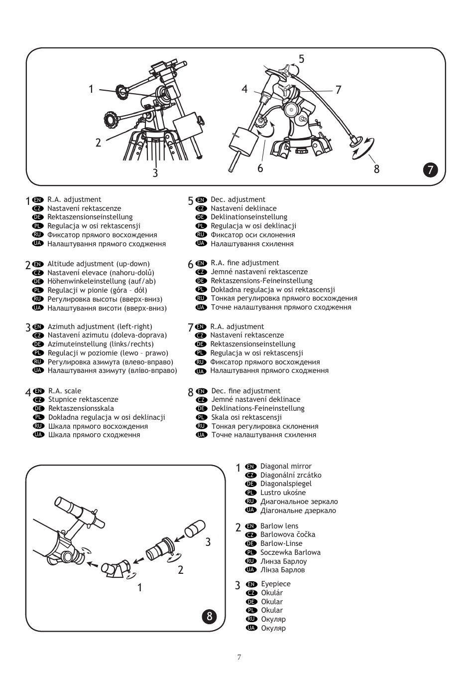 Levenhuk Strike 1000 PRO Telescope User Manual | Page 9 / 60