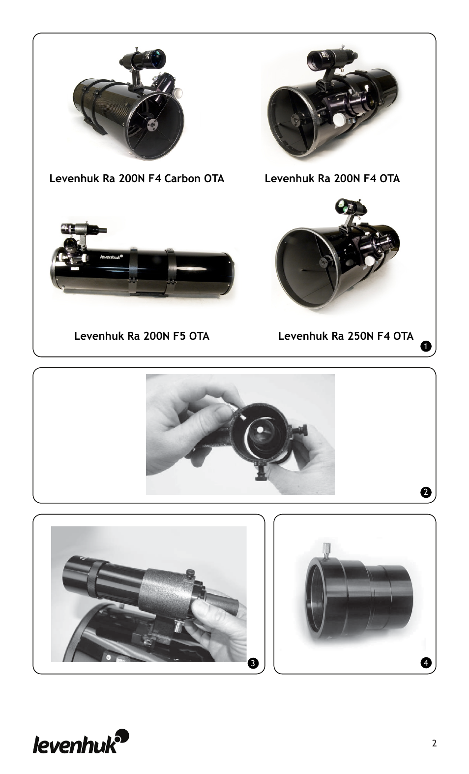 Levenhuk Ra 200N F4 Carbon OTA User Manual | Page 2 / 22