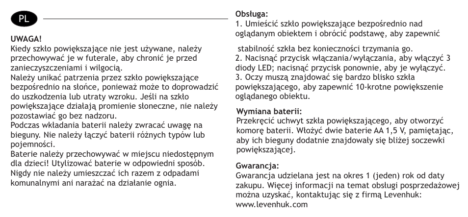 Levenhuk Zeno 700 LED Magnifier, 10x, 30 mm User Manual | Page 5 / 7