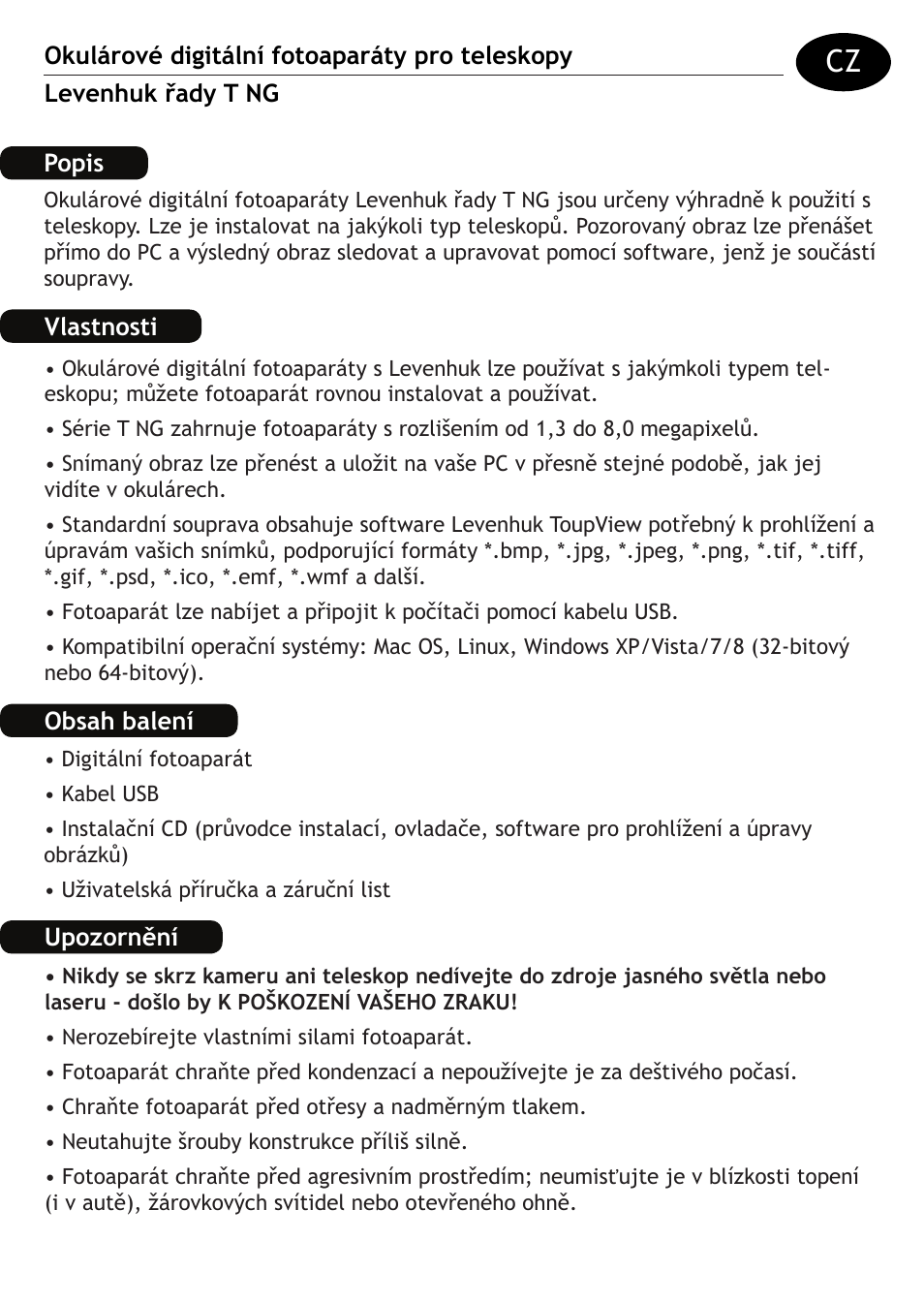 Levenhuk T510 NG Digital Camera User Manual | Page 7 / 28