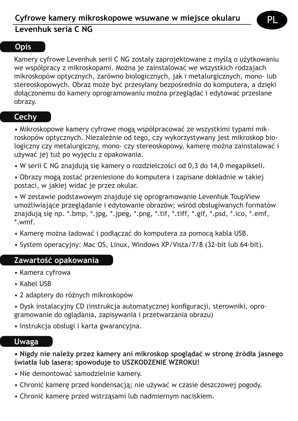 Levenhuk C800 NG Digital Camera, USB 2.0 User Manual | Page 15 / 28