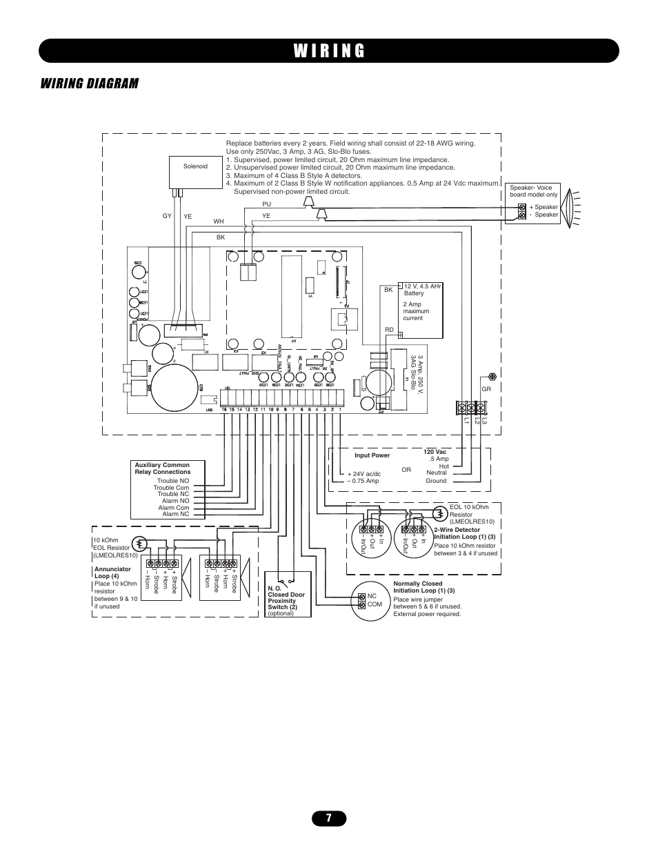 Wiring diagram | LiftMaster LM21XPBB Extended Performance Release Device User Manual | Page 7 / 16