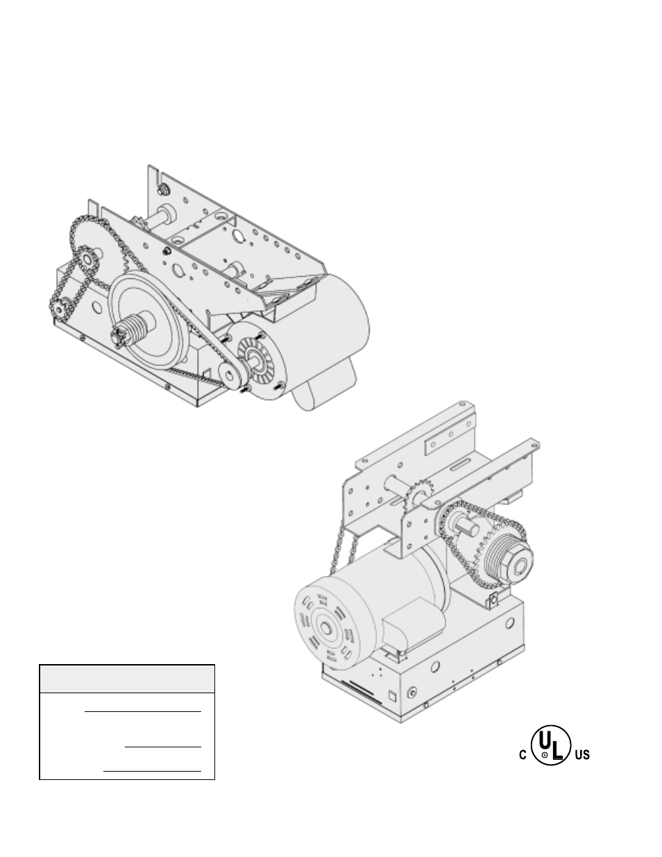 LiftMaster SD Industrial-Duty Door Operator for Single and Bi-Parting Doors User Manual | 8 pages