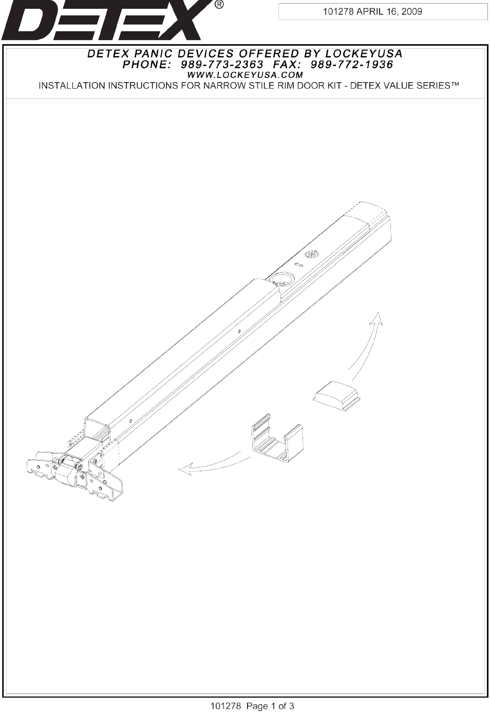 LockeyUSA V Series User Manual | 3 pages