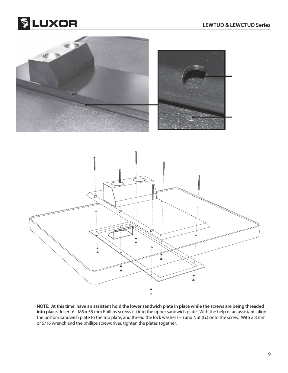 Luxor|H.Wilson LE27CWTUD User Manual | Page 9 / 16