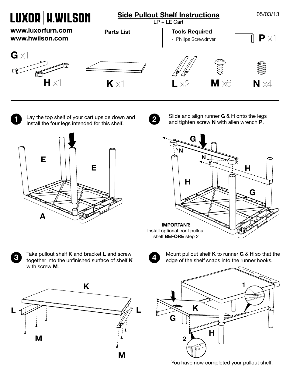 Lp34cpe-b_instruct.pdf, Lp42clpe-b_instruct.pdf, P-sidepulloutlp42p_instruct.pdf | P x1 | Luxor|H.Wilson LP34P-B User Manual | Page 2 / 2