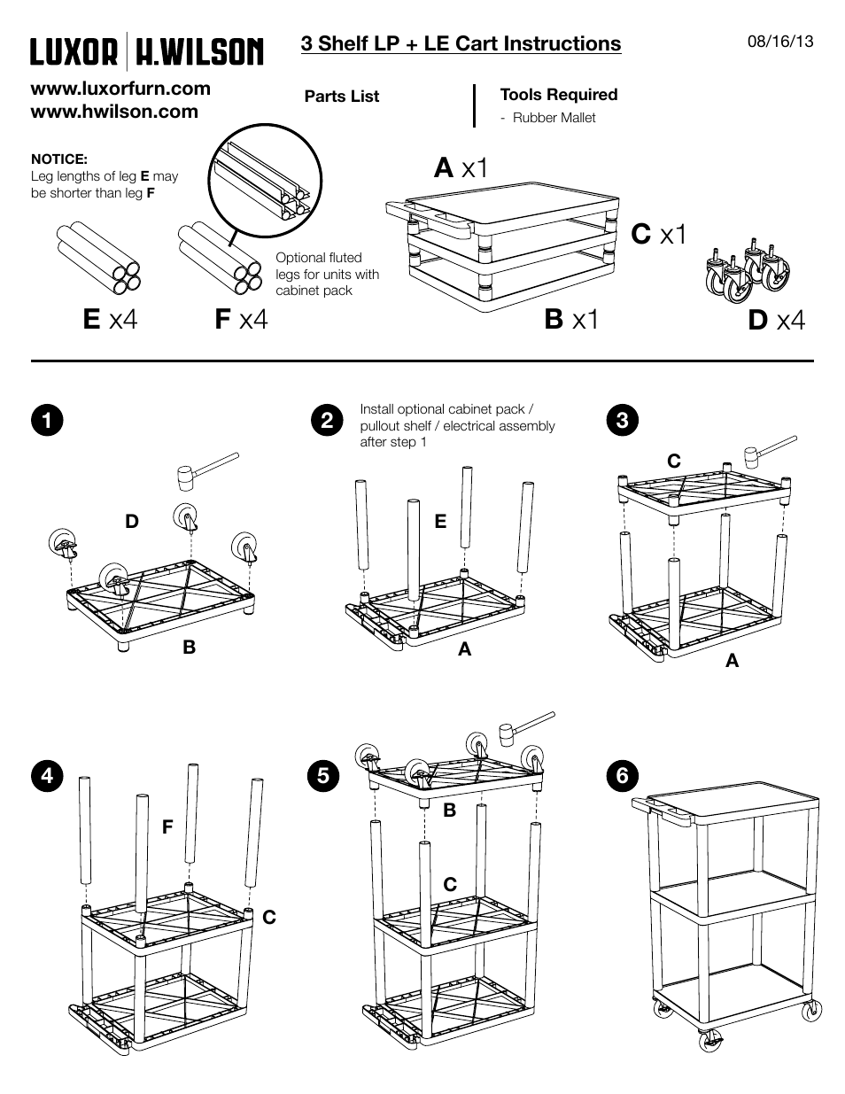 Luxor|H.Wilson LP40C User Manual | 2 pages