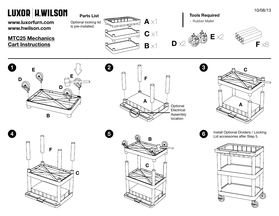 Luxor|H.Wilson MTC25DLL/N-B User Manual | 3 pages