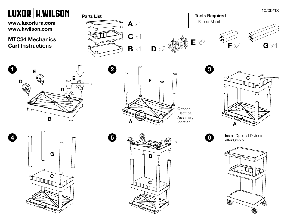 Luxor|H.Wilson MTC34F/N-B User Manual | 1 page