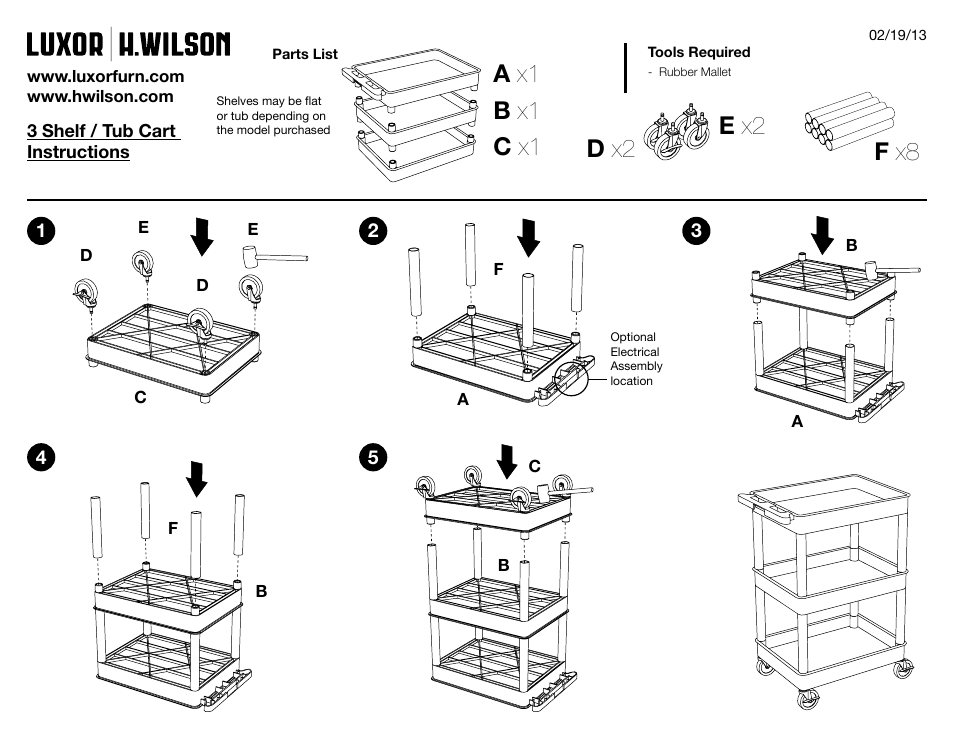 Luxor|H.Wilson STC111 User Manual | 1 page