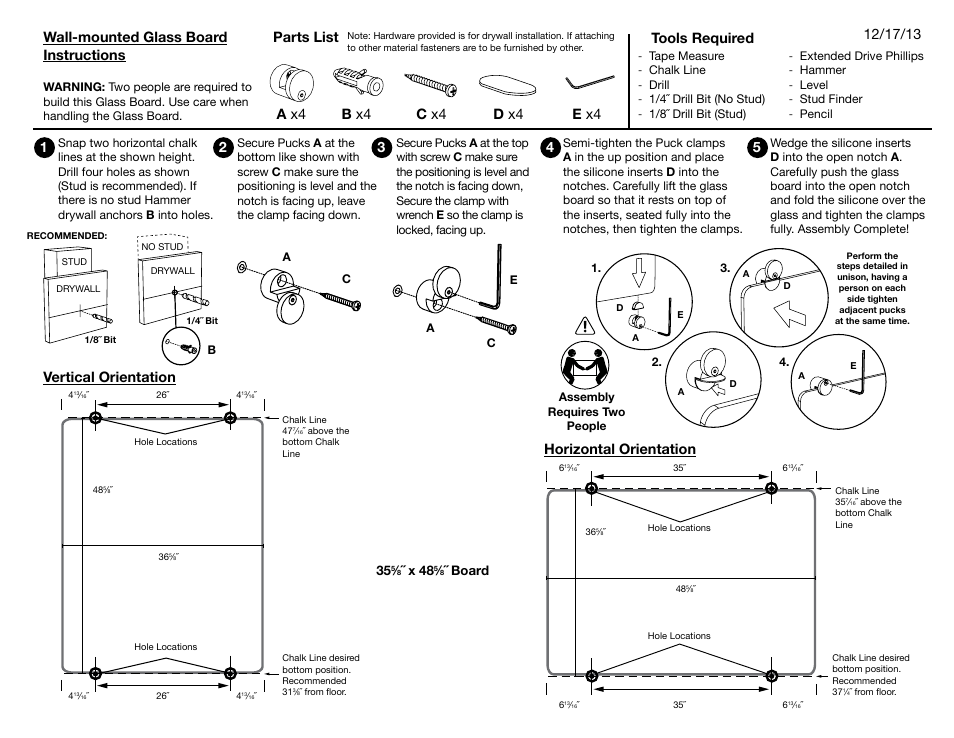 Luxor|H.Wilson WGB4836 User Manual | 1 page