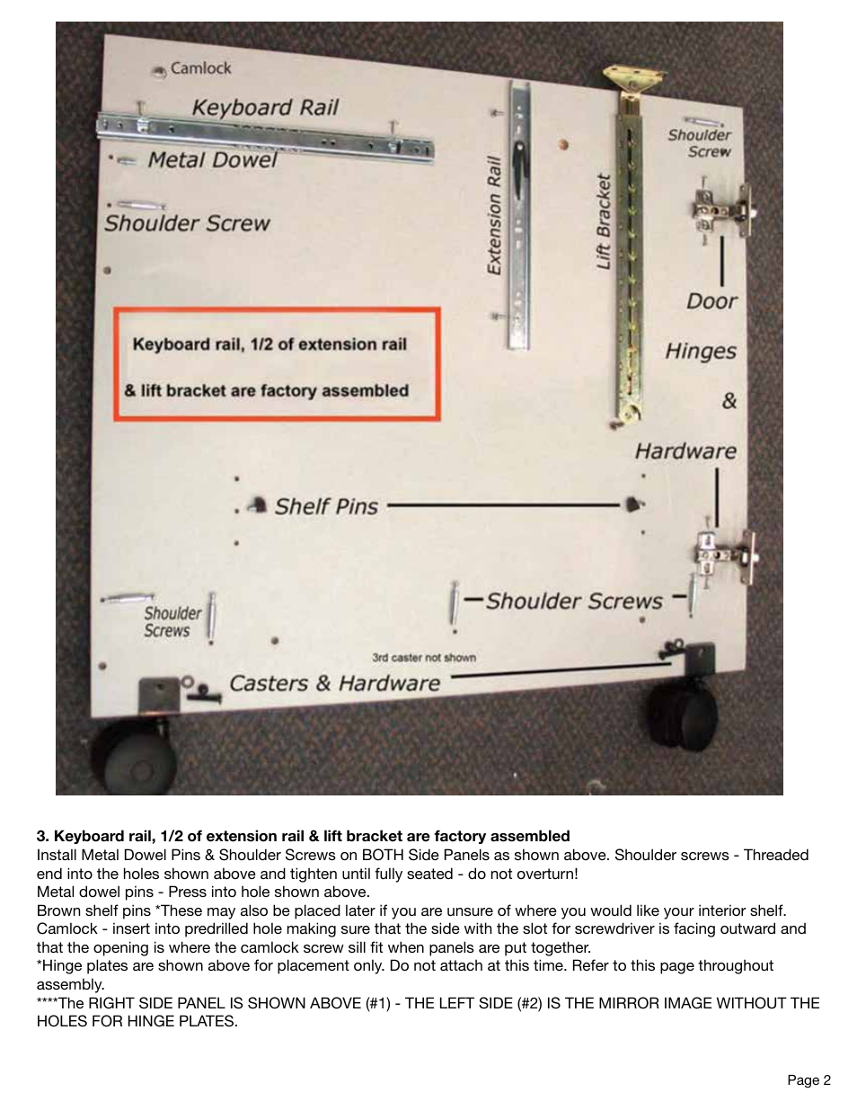 Luxor|H.Wilson WPS5CE User Manual | Page 2 / 5