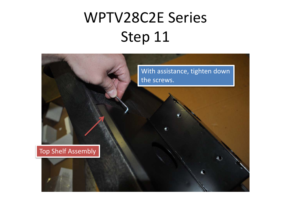 Wptv28c2e series step 11 | Luxor|H.Wilson WPTV28 User Manual | Page 12 / 27