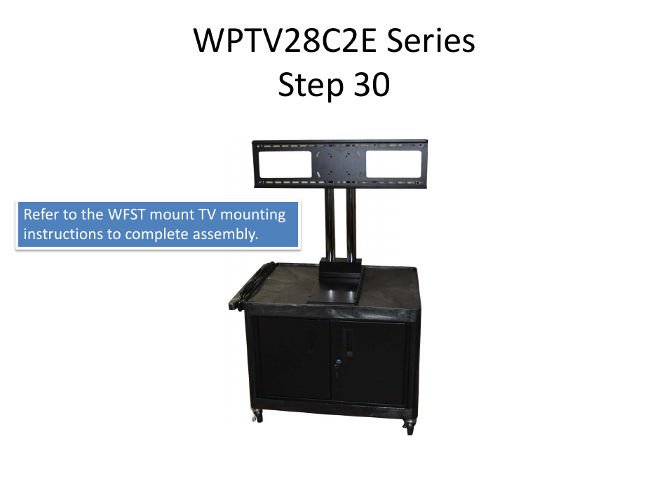 Wptv28c2e series step 30 | Luxor|H.Wilson WPTV28 User Manual | Page 27 / 27